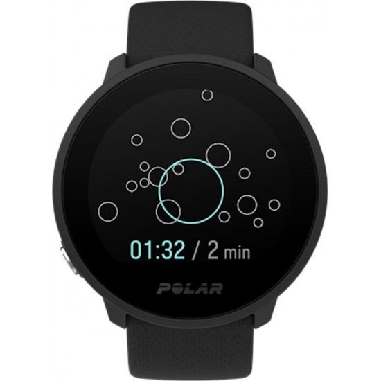 Polar Unite Black S-L Silicone Wristband with Pin Buckle