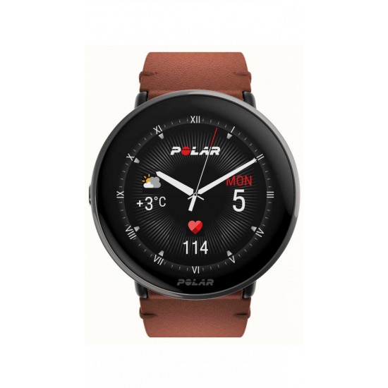Polar Ignite 3 Titanium Leather- and Silicone Band