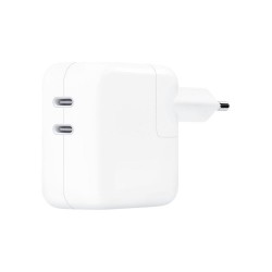 Apple Φορτιστής Χωρίς Καλώδιο με 2 Θύρες USB-C 35W Λευκός (Power Adapter)