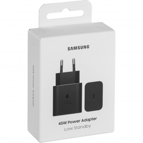 Samsung Schnellladeadapter 45W EP-T4511N schwarz ohne Kabel