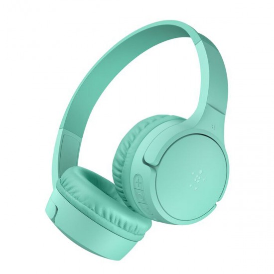 Belkin Soundform Mini BT On-Ear Kids HP. USB-C mint AUD002hqMNV3