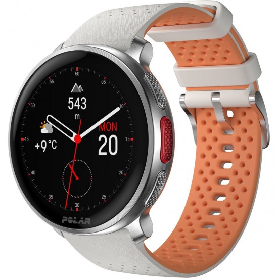 Polar Vantage V3 Aluminium 47mm Αδιάβροχο Smartwatch με Παλμογράφο (Sunrise Apricot)