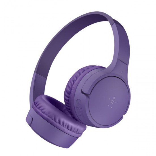  Belkin Soundform Mini BT On-Ear Kids HP. USB-C purp.AUD002hqPUV3