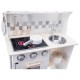 New Classic Toys Ξύλινη Κουζίνα Modern Electric Cooking White